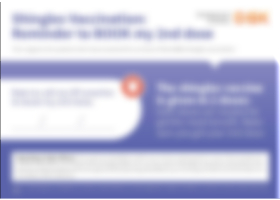 SHINGRIX (herpes zoster vaccine, recombinant, adjuvanted) Patient Magnet - reminder to book 2nd dose