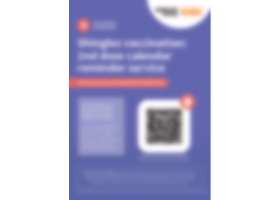 SHINGRIX (herpes zoster vaccine, recombinant, adjuvanted) 2nd Dose Tent Card