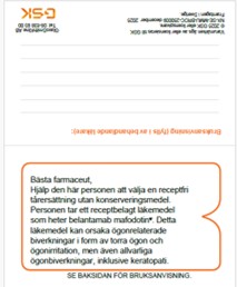 Blenrep Patientkort (körkortsstorlek)