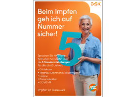 DIN A3 Poster mit den 5 wichtigsten Impfungen für alle ab 60 Jahren